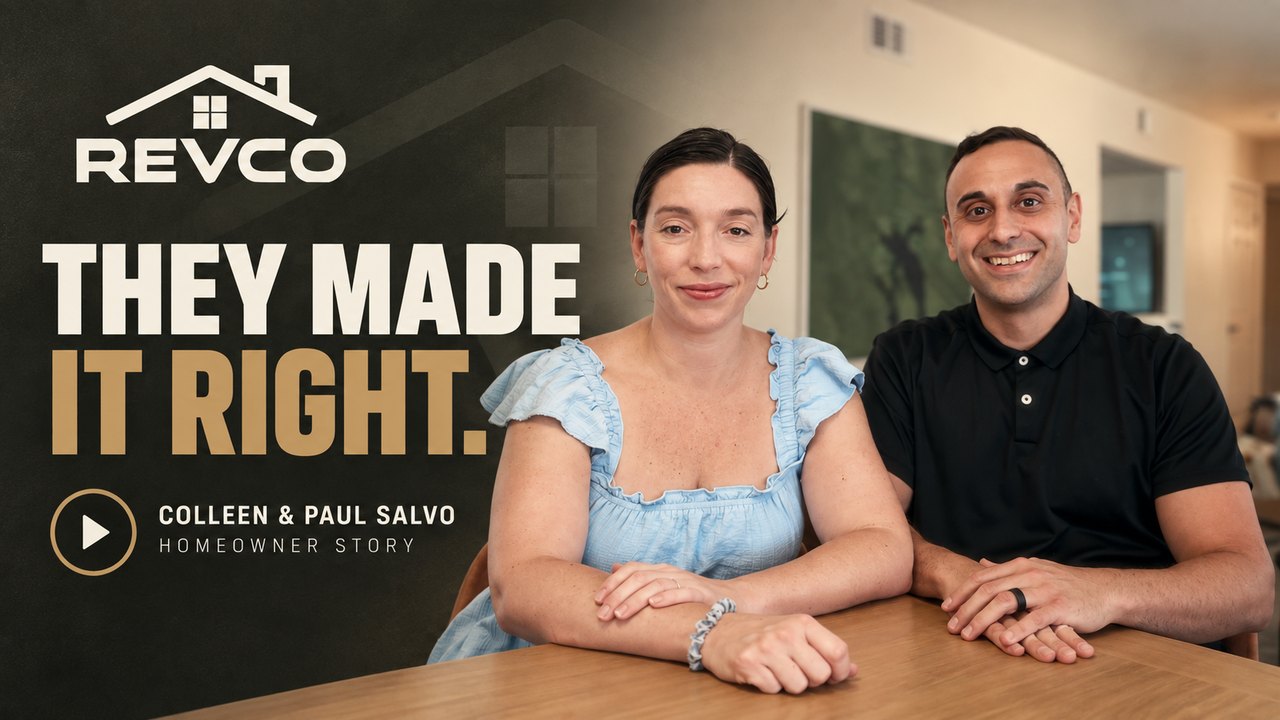 Colleen and Paul Salvo, Revco Restoration homeowners: they made it right